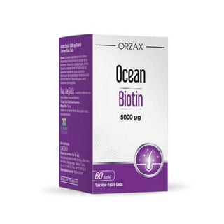 orzax ocean biotin capsules, orzax ocean biotin supplement bottle Orzax Ocean Biotin 5000 Mcg - 60 Capsules Orzax Ocean Biotin 5000 Mcg - 60 Capsules orzax, biotin, dietary-supplement, hair-skin-nails, vitamin-b7, natural-ingredients, adults, health, beauty, ai-generated
