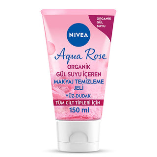 Nivea Aqua Rose Makeup Cleansing Gel - Hydrating, Gentle, Dermatologically Tested - 5.07 fl oz Nivea Aqua Rose Makeup Cleansing Gel - Hydrating & Gentle makeup cleansing gel, Nivea Aqua Rose, organic rose water, hydrating cleanser, dermatologically tested, gentle makeup removal, long-lasting hydration, sensitive skin friendly, skincare routine, face cleansing, Nivea, cosmetics, beauty products