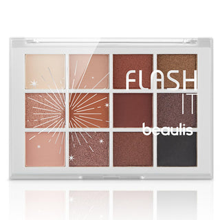 beauliz flash it eyeshadow palette 12 shades, colorful eyeshadow shades from beauliz, beauliz midnight dream eyeshadow palette open view Beaulis Flash It Eyeshadow Palette 425 Midnight Dream - 12 Vibrant Shades for All Styles | Perfect for Women, Teenagers, and Makeup Artists Beaulis Flash It Eyeshadow Palette 425 Midnight Dream beauliz, eyeshadow-palette, midnight-dream, makeup, cosmetics, beauty, women, teenagers, professional-makeup-artists, ai-generated