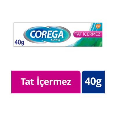 Corega: Strong Hold Denture Adhesive Cream - All-Day Comfort, Prevents Food Trapping - Secure Denture Fit