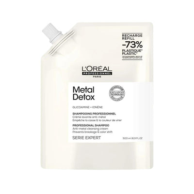 L'Oreal Professionnel Metal Detox Shampoo: Color-Treated & Bleached Hair - Anti-Metal, Clarifying, Purifying - 500ml Ref
