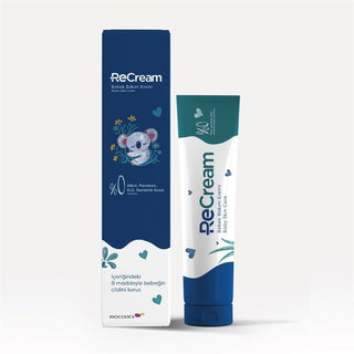 ReCream Baby Care Cream - Gentle Diaper Rash Prevention & Hypoallergenic Skin Care for Infants, 100g ReCream Baby Care Cream - Gentle & Hypoallergenic, 100g baby care cream, diaper rash prevention, natural baby products, hypoallergenic baby cream, organic baby skin care, gentle baby products, safe baby care, paraben-free baby cream, SLS-free baby products, synthetic dye-free baby care