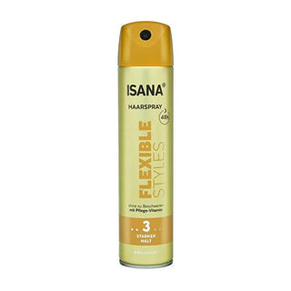 Isana 48-Hour Strong Hold Hair Spray with UV Filter - Vegan Hair Care, 8.45 fl oz Isana Strong Hold Hair Spray - 48Hr Hold, UV Protection Hair Spray, Strong Hold, UV Filter, Vegan Hair Care, Long-Lasting Hairstyle, Hair Care, Nourishing Hair Products, 48-Hour Hold, Dermatologically Approved, Cruelty-Free, Beauty Products, Hair Styling, Hair Health
