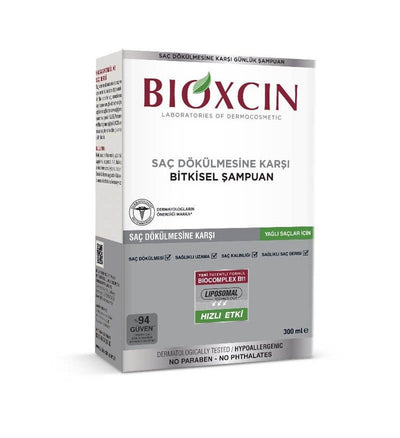 Bioxcin Genesis Shampoo for Oily Hair - Hair Loss Prevention, Amino Acid Complex, 10.14 fl oz