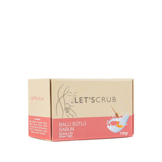 Let'scrub Exfoliating Soap with Loofah, Honey, and Milk - Natural Skincare for Smooth, Nourished Skin Let'scrub Exfoliating Soap - Natural Skincare with Loofah, Honey & Milk exfoliating soap, loofah soap, honey and milk soap, natural skincare soap, Let'scrub Kabak Lifli Ballı Sütlü Sabun, skincare products, natural soap, moisturizing soap, nourishing soap, gentle cleansing, smooth skin, healthy skin, natural skincare routine
