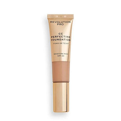 Revolution Pro Fondšten CC Perfecting F3 Foundation CC Cream - Anti-Aging, SPF 30, Hyaluronic Acid, Long-Lasting Coverag
