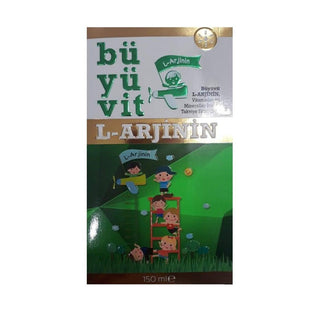 Büyüvit L-Arginine Liquid Supplement 150ml - Immune System Support & Energy Boost Büyüvit L-Arginine Liquid Supplement - Boost Immunity & Energy Dietary Supplement, Liquid Vitamin, L-Arginine Supplement, Multivitamin and Mineral, Immune System Support, Nutritional Supplement, Health and Wellness Product, Liquid Supplement, Vitamin and Mineral Complex, Heart Health Support
