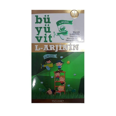 Büyüvit L-Arginine Liquid Supplement 150ml - Immune System Support & Energy Boost