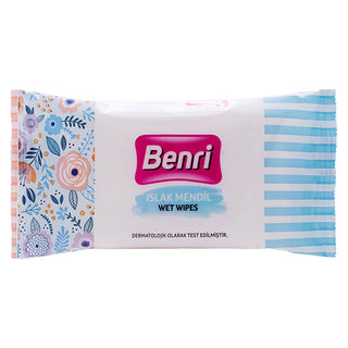 Benri wet wipes packaging, Benri wet wipes opened for use, Benri wet wipes close-up Benri Wet Wipes - Gentle Formula - Perfect for Parents and Travelers | 15 Packs Benri Wet Wipes - Gentle & Safe for All Occasions benri, wet-wipes, hygiene, parents, travelers, skin-care, convenient, travel-essential, ai-generated, gentle-formula