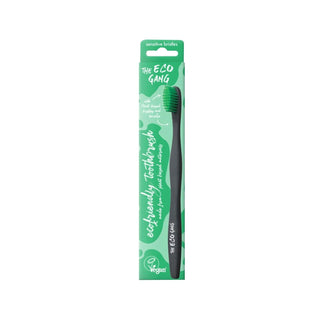 The Eco Gang Vegan Ultra Soft Toothbrush - Eco-Friendly Oral Care for Sensitive Teeth Vegan Ultra Soft Toothbrush - Eco-Friendly Oral Care Vegan Toothbrush, Ultra Soft Toothbrush, Eco-friendly Oral Care, Plant-Based Toothbrush, Sustainable Dental Hygiene, Cruelty-Free, Environmentally Conscious, Sensitive Teeth, Gums Care, Eco Gang, Green Living, Oral Hygiene, Sustainable Living, Toothbrush, Vegan Oral Care