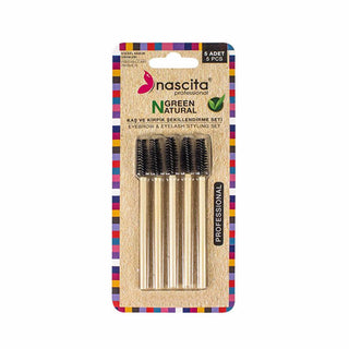 Nascita Bamboo Mascara Brush Set - Eco-Friendly 5-Piece Makeup Brushes for Mascara and Eyebrow Shaping Nascita Bamboo Mascara Brush Set - 5 Eco-Friendly Makeup Brushes Bamboo mascara brush set, Eco-friendly beauty products, Sustainable makeup tools, Biodegradable cosmetics accessories, Reusable bamboo brushes, Makeup brushes, Eco-conscious beauty, Sustainable living, Beauty tools, Cosmetic brushes, Green beauty products, Bamboo beauty products