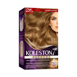 Wella Koleston Permanent Hair Color Kit 7/3 Hazelnut