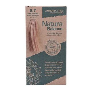 Natura Balance Natural Ammonia-Free Hair Dye Altın Karamel 8.7 - Nourishing, Chemical-Free Hair Color Natura Balance Ammonia-Free Hair Dye 8.7 Natural hair dye, Ammonia-free hair color, Altın Karamel hair dye, Natura Balance hair color, Chemical-free hair dye, Hair care, Natural hair products, Hair coloring, Nourishing hair dye