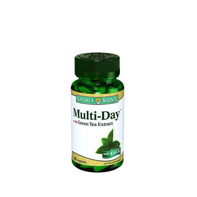 Nature's Bounty Multi Day with Green Tea Extract 50 Tablets - Daily Multivitamin Supplement for Adults with Antioxidant 