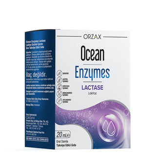 Ocean Enzymes Lactase Damla 20 ml - Lactase Enzyme Supplement for Lactose Intolerance Relief, Gluten-Free & Sugar-Free Digestive Enzyme Drops Lactase Enzyme Drops - Ocean Enzymes Lactase Damla 20 ml Lactase enzyme supplement, Lactose intolerance relief, Digestive enzyme drops, Gluten-free dietary supplement, Sugar-free lactase enzyme, Lactose intolerance solution, Dairy digestion aid, Dietary supplement for digestive health, Enzyme drops for lactose intolerance, Gluten-free lactase supplement