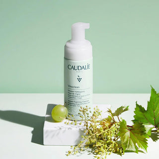 Caudalie Vinoclean Instant Foaming Cleanser - Natural Origin Vegan Facial Cleanser for Sensitive Skin