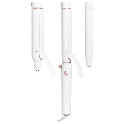 T3 Switch Kit Wave Trio Interchangeable Curling Iron for Versatile Styling - 3 Barrels for Various Curl Patterns