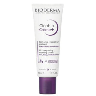 Bioderma - Soothing Skin Cream for Sensitive Skin, Hypoallergenic & Fragrance-Free Moisturizer for Face, Lips & Body - 1.35 fl oz Bioderma Soothing Skin Cream - Hypoallergenic & Fragrance-Free soothing skin cream, Bioderma Cicabio Creme, skin repair cream, hypoallergenic skin care, fragrance-free moisturizer, sensitive skin products, tattoo aftercare, gentle skincare, baby skincare, face cream, lip balm, body moisturizer