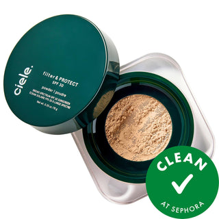 filter & PROTECT - Mineral Finishing Powder SPF 30+ - Natural Finish, Vegan, Cruelty-Free filter & PROTECT Mineral Finishing Powder SPF 30+ - Natural, Vegan & Cruelty-Free mineral finishing powder, SPF 30+ loose powder, natural finish makeup, vegan beauty products, gluten-free cosmetics, cruelty-free makeup, antioxidant skincare, blue light protection, clean beauty, setting powder, face powder, loose powder, natural makeup, everyday makeup, sensitive skin friendly, non-comedogenic, pollution protection