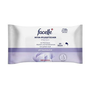 Facelle Intimate Hygiene Wipes - Gentle Genital Care for Sensitive Skin, 20 Count Facelle Intimate Hygiene Wipes - Gentle & Natural intimate hygiene wipes, organic hygiene products, gentle genital care, natural feminine hygiene, biodegradable wipes, sensitive skin care, feminine care, personal hygiene, natural intimate care, eco-friendly hygiene products