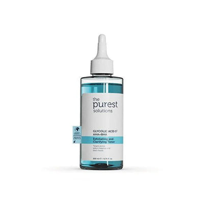 The Purest Solutions: Pore Minimizing & Refining Facial Toner | AHA BHA Exfoliating Toner with Salicylic & Glycolic Acid