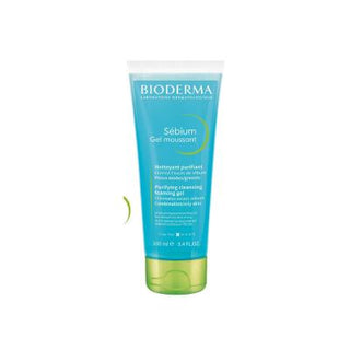 bioderma sebium foaming gel 100 ml, gentle cleanser for oily skin on white background Bioderma Sebium Foaming Gel - Gentle Cleanser for Oily and Combination Skin | 100 ml Bioderma Sebium Foaming Gel - Cleansing for Oily Skin bioderma, foaming-gel, oily-skin, combination-skin, facial-cleanser, daily-use, ai-generated, skin-care, sebium, cleansing-gel