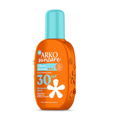 Arko Sun Care SPF 30 Sunscreen Spray: UVA/UVB Protection, Water Resistant, Reef Safe - Protect Sensitive Skin