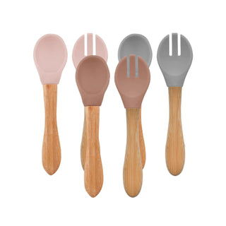 OiOi Eco-Friendly Silicone & Bamboo Baby Utensil Set - Safe, Durable & Sustainable for Infants OiOi Eco-Friendly Baby Utensil Set - Safe & Sustainable baby utensils, silicone baby spoon, bamboo baby fork, eco-friendly baby products, sustainable baby utensils, green baby products, safe baby utensils, durable baby utensils, baby feeding, baby mealtime, eco-friendly parenting, sustainable living, non-toxic baby products