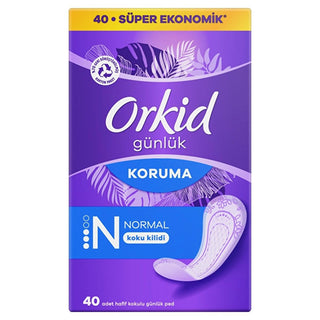 orkid daily protection pads in packaging, close-up of orkid daily protection pad, orkid daily protection pad showcasing odor-neutralizing technology Orkid Daily Protection Pads - Comfortable, Absorbent & Reliable Protection for Women | 40 Pads Orkid Daily Protection Pads - Comfortable & Absorbent | 40 Pads orkid, daily-pads, feminine-hygiene, absorbent-pads, comfortable-pads, woman-care, odor-neutralizing, breathable-design, dermatologically-tested, ai-generated