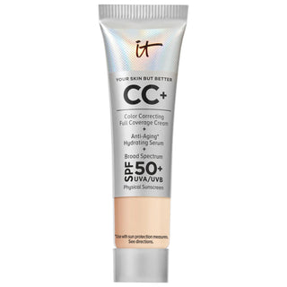 IT Cosmetics CC+ Cream Full Coverage Foundation SPF 50+: Color Correcting, Anti-Aging, Hydrating Sunscreen Foundation for Flawless Skin IT Cosmetics CC Cream: Full Coverage Foundation & SPF 50 CC Cream, Full Coverage Foundation, SPF 50 Foundation, Color Correcting Foundation, Anti-Aging Foundation, Hydrating CC Cream, Foundation for acne scars, Foundation for wrinkles, Foundation for redness, Sunscreen foundation, Makeup, Face Makeup, Foundation, Full Coverage, Sun Protection, Hydration, Anti-Aging, Hyaluro
