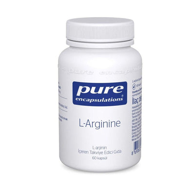 Pure Nutrition L-Arginine Supplement 60 Capsules - High-Quality Amino Acid Support for Cardiovascular Health