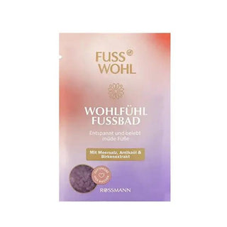 Fusswohl Foot Bath Salt with Sea Salt, Arnica Oil, and Birch Extract - Vegan, Dermatologically Tested for Relaxation and Foot Relief Fusswohl Foot Bath Salt - Relax & Relieve with Sea Salt & Arnica Oil foot bath salt, relaxation, sea salt, arnica oil, birch extract, vegan foot care, dermatologically tested, foot relief, natural personal care, cruelty-free, self-care, foot fatigue, stress relief, healthy feet, vegan products