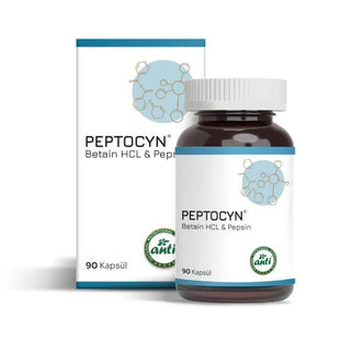 Anti Peptocyn: Betaine HCL & Pepsin Supplement for Optimal Digestion & Stomach Acid Support - 90 Vegetarian Capsules Anti Peptocyn: Betaine HCL Pepsin - Digestive Support Capsules Betaine HCL, Pepsin supplement, Digestive enzymes, Digestive support, Vegetarian pepsin, HCL supplement, Help with digestion, Stomach acid, Anti Peptocyn, Betaine HCL with Pepsin, Dietary Supplement, Digestive aid, Nutrient absorption, Vegetarian supplement, Capsule, 90 capsules, Digestive health, Protein digestion, Stomach acid s