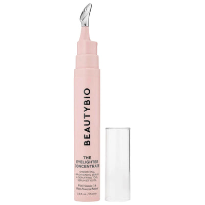 BeautyBio Eyelighter Concentrate: Vitamin C & Plant-Powered Retinol Eye Serum - Reduce Dark Circles, Fine Lines, Brighte