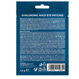 Bioten Hyaluronic Gold Eye Mask - Natural Skincare for Dark Circles & Puffiness Reduction