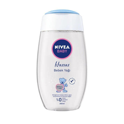 Nivea Baby Oil - Gentle, Natural Skincare for Newborns & Infants, 6.76 fl oz