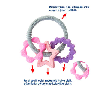 Babyjem Silicone Teether Toy Ring - Safe, BPA-Free, Dishwasher Safe Baby Teething Relief for Infants 3 Months+ Babyjem Silicone Teether Toy - Safe Teething Relief baby teether toy, silicone teether, teething relief for infants, BPA free baby products, dishwasher safe teether toys, non-toxic baby teething toys, babyjem, silicone baby toys, baby teething products, safe baby toys