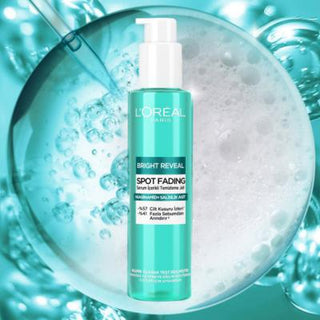 loreal paris bright reveal spot fading cleanser bottle, loreal paris bright reveal cleanser application L'Oréal Paris Bright Reveal Spot Fading Cleanser - 150 ml L'Oréal Paris Bright Reveal Cleanser | 150 ml loreal-paris, bright-reveal, spot-fading-cleanser, sensitive-skin, acne-prone, niacinamide, salicylic-acid, facial-cleanser, skincare, ai-generated