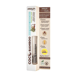 CocoBamboo Mixup! Hair Styling Mascara - Transparent, 12ml - Smooths, Styles, and Holds with Non-Residue Formula CocoBamboo Hair Styling Mascara - Transparent, Non-Residue hair styling mascara, transparent hair mascara, CocoBamboo hair product, non-residue hair styling, hair care, styling products, beauty products, cosmetics, hair styling tools, hair mascara, transparent mascara, non-greasy hair product, easy hair styling, daily hair care, special occasion hair styling