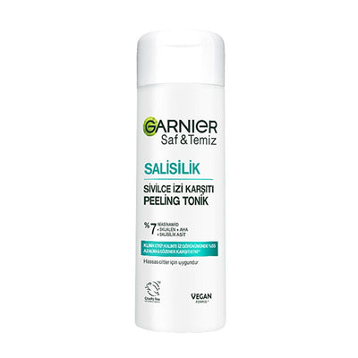 Garnier Salicylic Acid Facial Toner: Acne Scar Treatment, Pore Minimizing & Exfoliating Toner for Sensitive Skin, 4.06 f