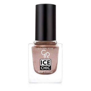 golden rose nail colour 63 in packaging, vibrant golden rose ice chic nail colour 63 on nails Golden Rose Ice Chic Nail Colour 63 - 10.5ml | Vibrant Finish Golden Rose Nail Colour 63 - Long Lasting Shine golden-rose, nail-colour, nail-art, long-lasting, vibrant-colour, nail-polish, beauty, manicure, cosmetic, ai-generated