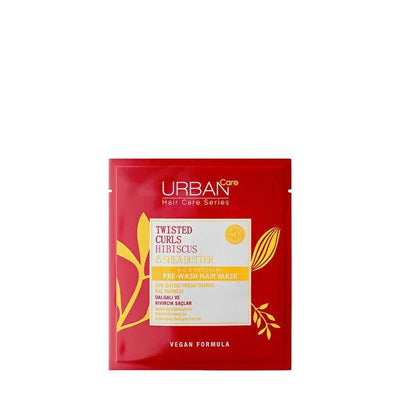 Urban Care Hibiscus & Shea Butter Hair Care Mask - Vegan, Paraben-Free, Moisturizing Curly Hair Treatment