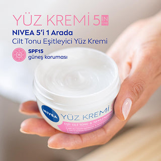 Nivea Facial Moisturizer: Skin Tone Evening Cream with Pearl Extract & SPF 15 - 24 Hour Hydration, Dark Spot Prevention Nivea Facial Moisturizer: Even Skin Tone & SPF 15 Protection facial moisturizer, skin tone evening cream, Nivea face cream, SPF15 moisturizer, dark spot prevention, even skin tone cream, 24 hour hydration face cream, pearl extract moisturizer, face cream, moisturizer, skin care, SPF cream, dark spot remover, even skin tone, hydration, pearl extract, daily moisturizer, sun protection, oily 