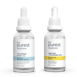 The Purest Solutions: Hydration & Brightening Skincare Set - Hyaluronic Acid & Arbutin Serums for Even Skin Tone & Intense Moisture The Purest Solutions Skincare Set: Hydrate & Brighten Your Skin skin care set, hyaluronic acid serum, arbutin serum, brightening serum, hydration serum, skin discoloration treatment, dry skin serum, even skin tone, the purest solutions, lekeli ciltler için serum, skincare, serum, hyaluronic acid, arbutin, brightening, hydrating, dry skin, uneven skin tone, dark spots, hyperpigm