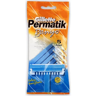 Gillette Permatik 5-Pack Razor Blades for Men - Compatible with Permatik Razors, Shower Safe, Convenient Multi-Pack Gillette Permatik 5-Pack Razor Blades for Men Gillette Permatik razor blades, 5 pack razor blades, shower razor blades, Gillette compatible razor blades, shaving blades, men's grooming, shaving essentials, personal care, bathroom accessories