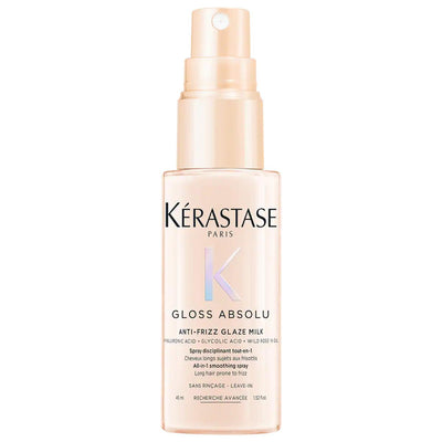 Gloss Absolu Anti-Frizz Spray: Heat Protectant, Glossy Shine & Humidity Control - Hyaluronic & Glycolic Acid for Smooth,