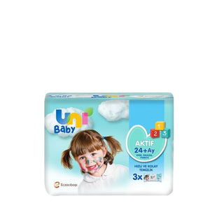 Uni Baby Aktif Baby Wipes - 3 Pack Set, 156 Sheets - Gentle & Effective Cleaning for Babies Uni Baby Aktif Baby Wipes - Gentle Cleaning baby wipes, Uni Baby Aktif, wet wipes, baby hygiene products, gentle baby cleaning, baby care, parenting essentials, nursery supplies, baby cleaning products