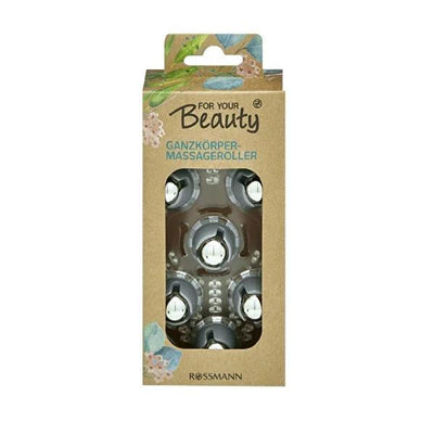 For Your Beauty Wellness Massage Roller - 360° Rotating Metal Balls for Relaxation & Anti-Cellulite