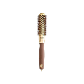 Olivia Garden Expert Blowout Shine Wavy Bristles Hair Brush - Professional Blowout Brush for Wavy Hair, Gold and Brown Olivia Garden Wavy Bristles Hair Brush for Blowouts Hair Brush, Blowout Brush, Wavy Bristles Hair Brush, Professional Hair Care, Styling Tools for Wavy Hair, Hair Care Tools, Professional Hair Brushes, Wavy Hair Solutions, Hair Styling Accessories, Olivia Garden