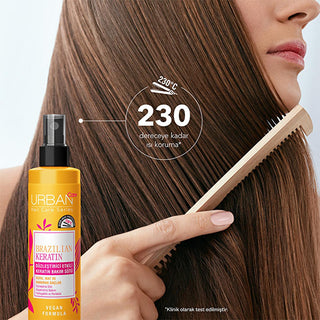 Urban Care Brazilian Keratin Hair Smoothing Milk: Heat Protection & Frizz Control, Vegan & UV Protection - Keratin Hair Treatment for Smooth, Straight Hair Urban Care Keratin Hair Smoothing Milk - Frizz Control & Heat Protect keratin hair treatment, hair straightening product, heat protectant spray, frizz control hair, vegan hair care, Brazilian keratin treatment, smoothing hair milk, marula oil hair, hair repair treatment, UV protection hair, keratin treatment, hair smoothing, heat protection, frizz contro